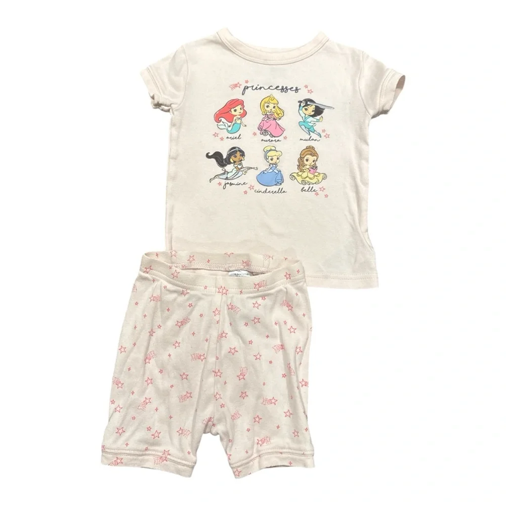 GAP Toddler Girls  Princess Pajama Cotton Set‎ -Pink, Size 18 -24 months